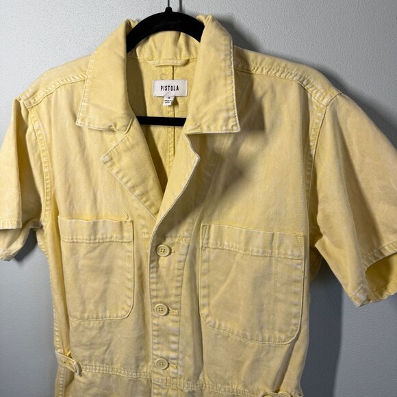Pistola Yellow Short Sleeve Jumpsuit - Picture 5 of 15